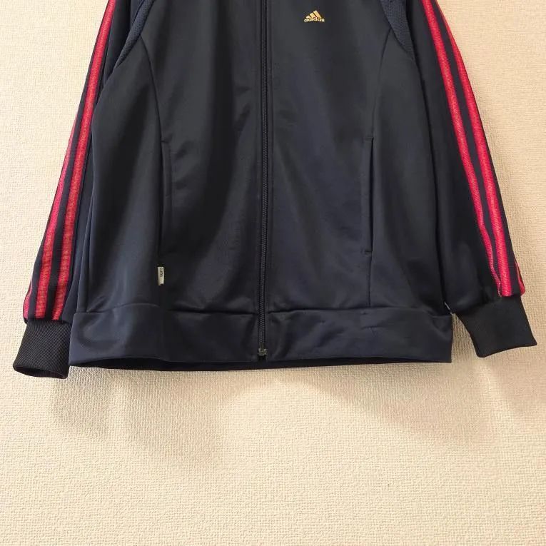 adidas アディダス トラックジャケット 3本ライン ネイビー 紺色
