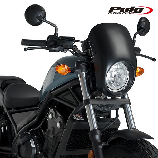 Puig 21086N SEMIFARINGS ANARCHY [BLACK] HONDA CMX500 REBEL (17-19) プーチ  セミフェアリング