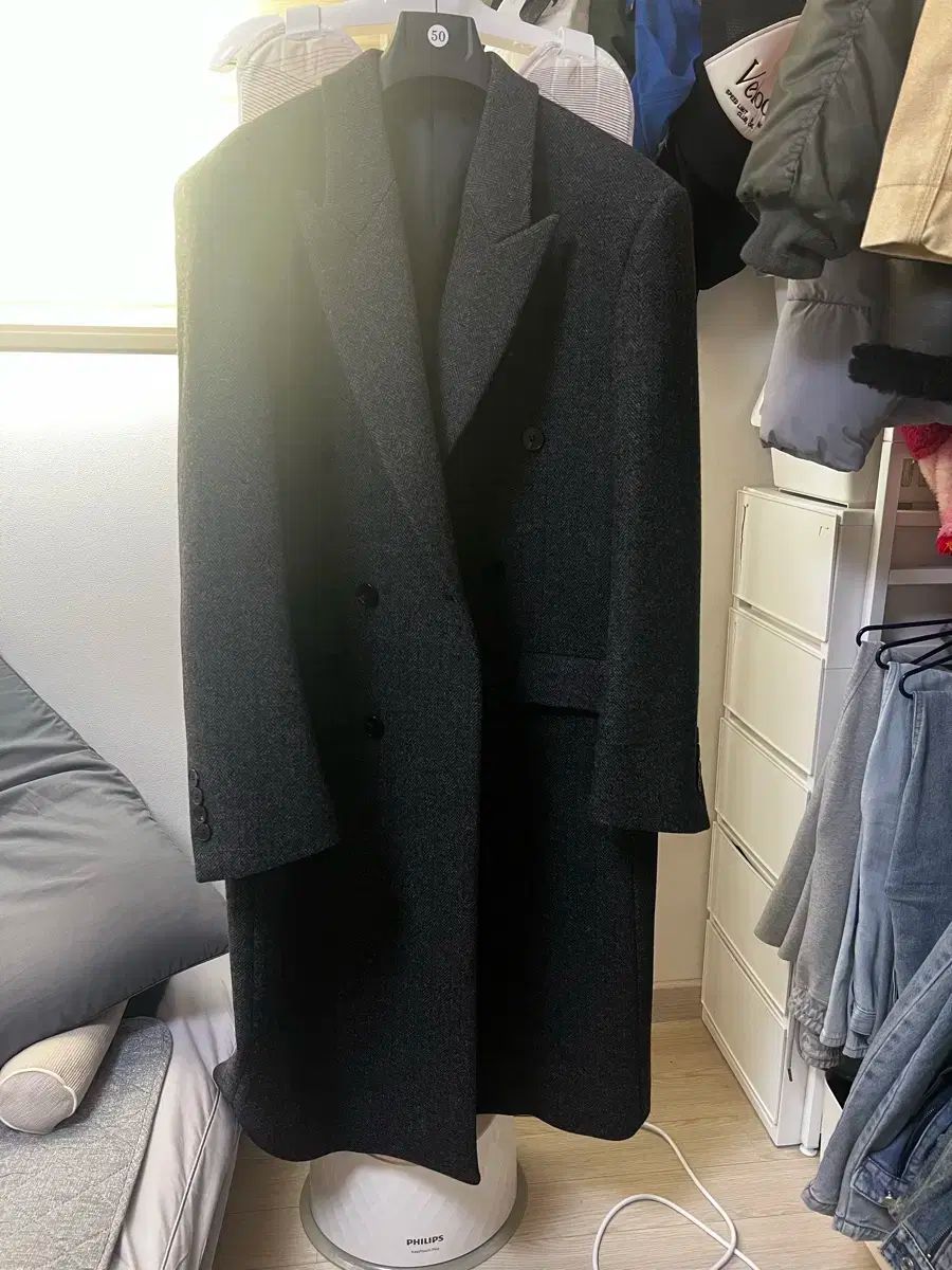 24FW MAMAGARI ヘリンボーン ダブル 胸の豊かみ コート 商品