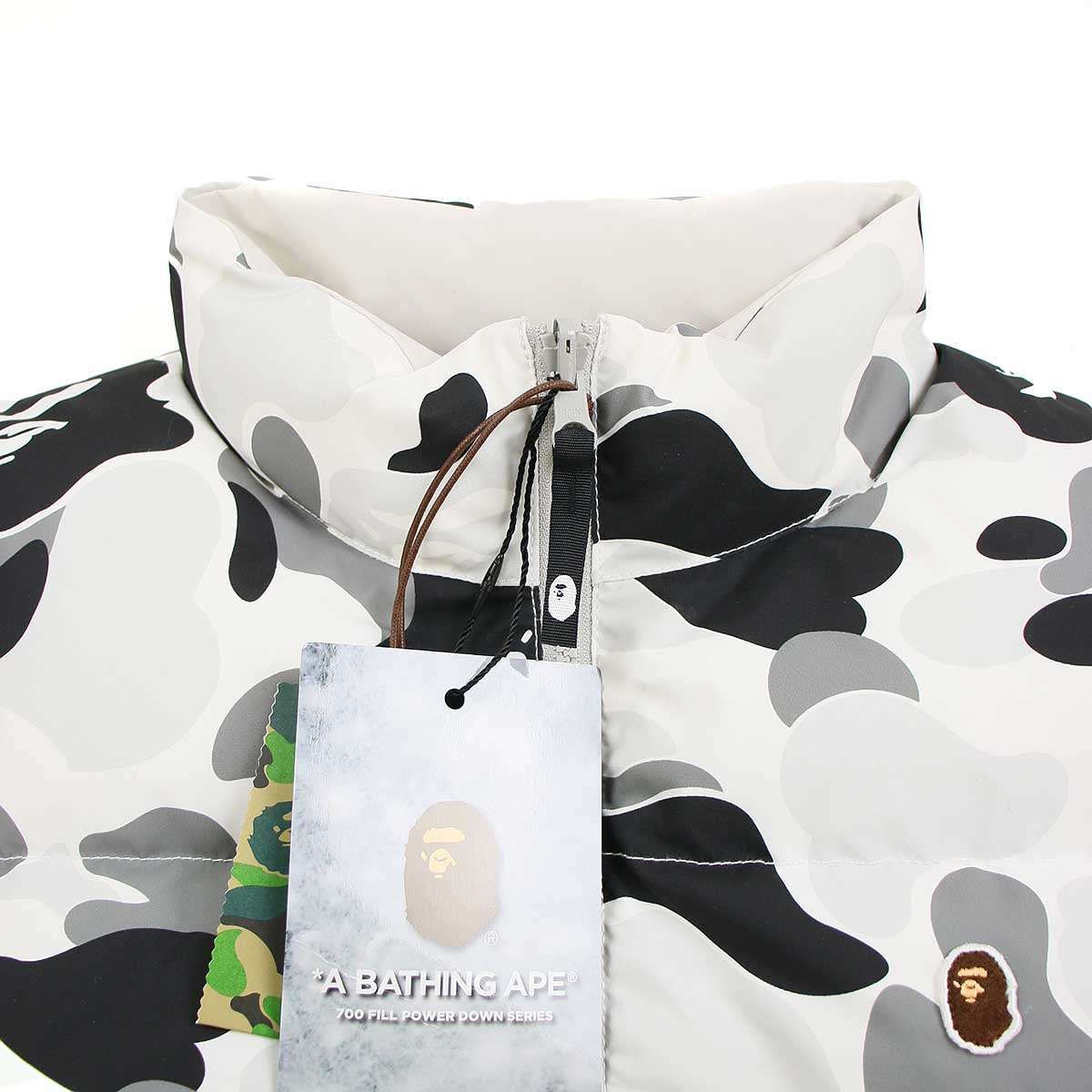 美品★ア ベイシング エイプ・カモ猿ムートン リバーシブルジャケット（XS） A BATHING APE ア ベイシング エイプ 23AW Camo Down Vest