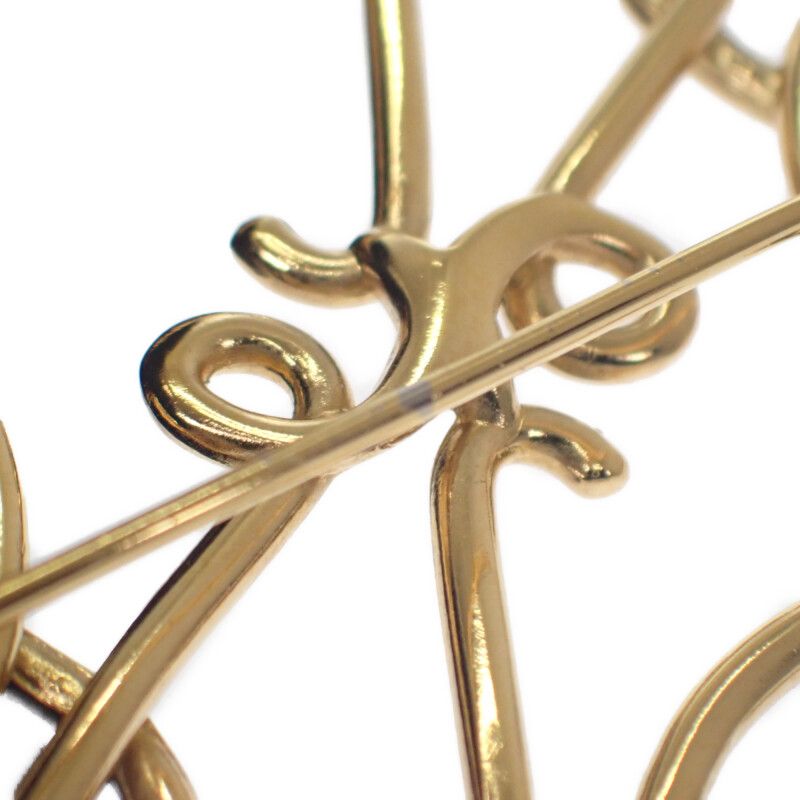 ロエベアナグラムブローチ【ゴールド】 アナグラム ブローチ (メタル) ゴールド - LOEWE