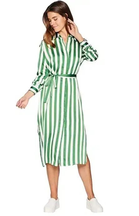 JUICY COUTURE ジューシークチュール ロング シャツ ＆ ショートパンツ セット ストライプ 緑