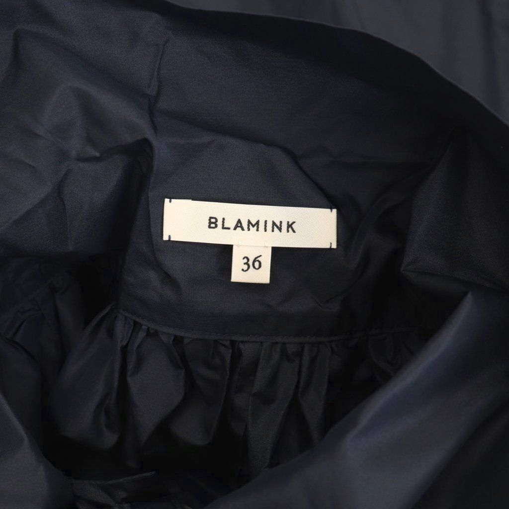 ブラミンク BLAMINK ×VERYNAVY×滝沢眞規子 ボウタイシルクブラウス 前