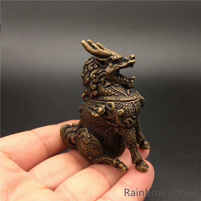 麒麟 銅器 銅製品 鎮宅辟邪 開運風水 招財 置物 工芸品 装飾品 新品未使用】麒麟香炉 銅器 銅製品 鎮宅辟邪 開運風水 招財 置物