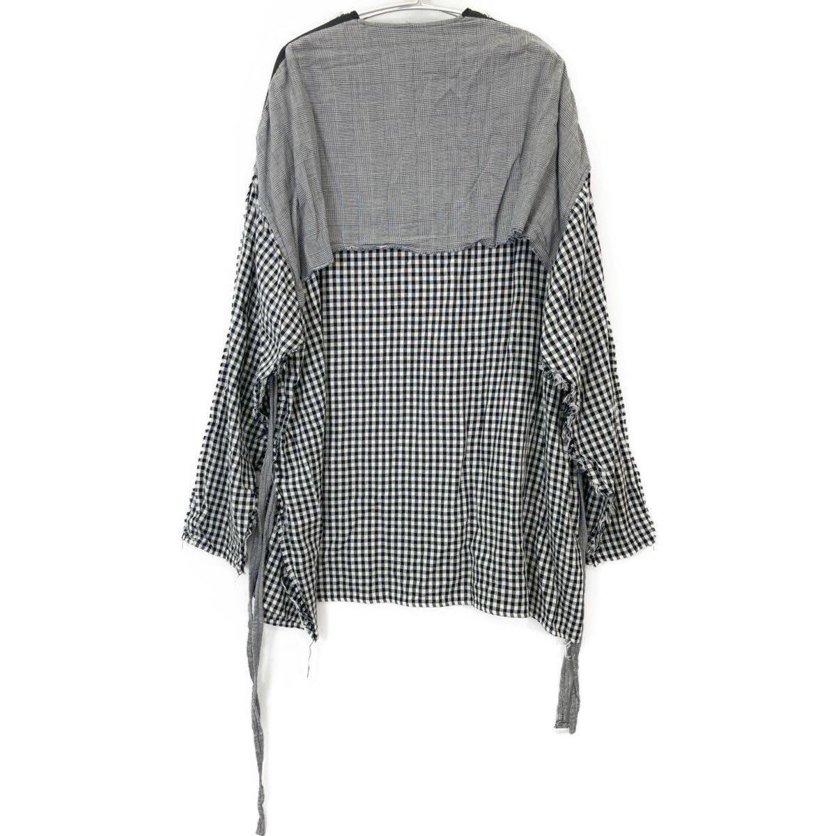 KIDILL キディル KL800 24SS グレー GAUZE SHIRT チェックプルオーバー KIDILL キディル KL800 24SS グレー GAUZE SHIRT チェックプルオーバー