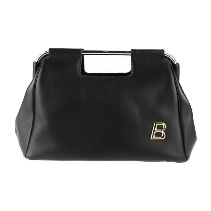 美品　BALLY　ハンドバッグ　レザー　かばん　シルバー金具 BALLY バリー ハンドバッグ レザー ブラック ゴールド金具
