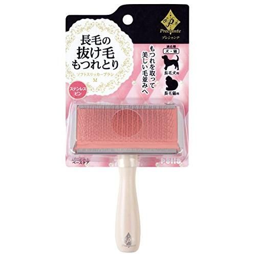 ペティオ Petio プレシャンテ ソフトスリッカーブラシ 長毛犬 長毛猫用 M サイズ