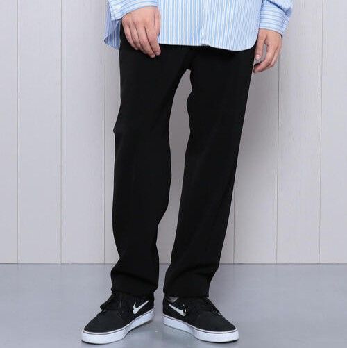 H BEAUTY&YOUTH エイチ ビューティーアンドユース DOUBLE CLOTH TAPERED PANTS ダブルクロステーパードパンツ  1214-177-7524 M ネイビー スラックス 1プリーツ ボトムス g16867 - メルカリ