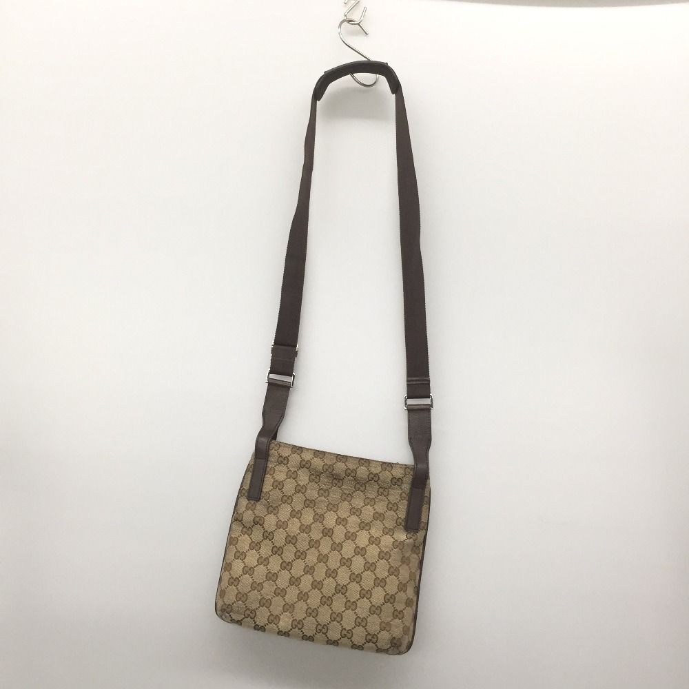 △△GUCCI グッチ ショルダーバッグ   GG柄　スレ有 122793 ベージュ