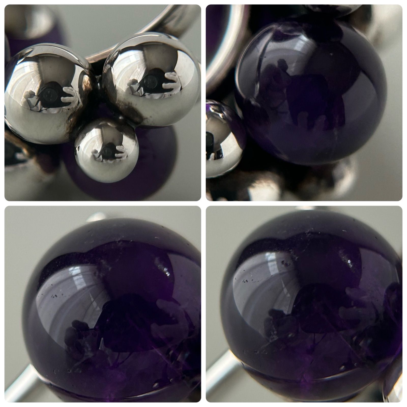 ジョージジェンセン　リング　ムーンライトグレープ　アメジスト　シルバー　53 ジョージジェンセンリングムーンライトグレープアメジストシルバー53