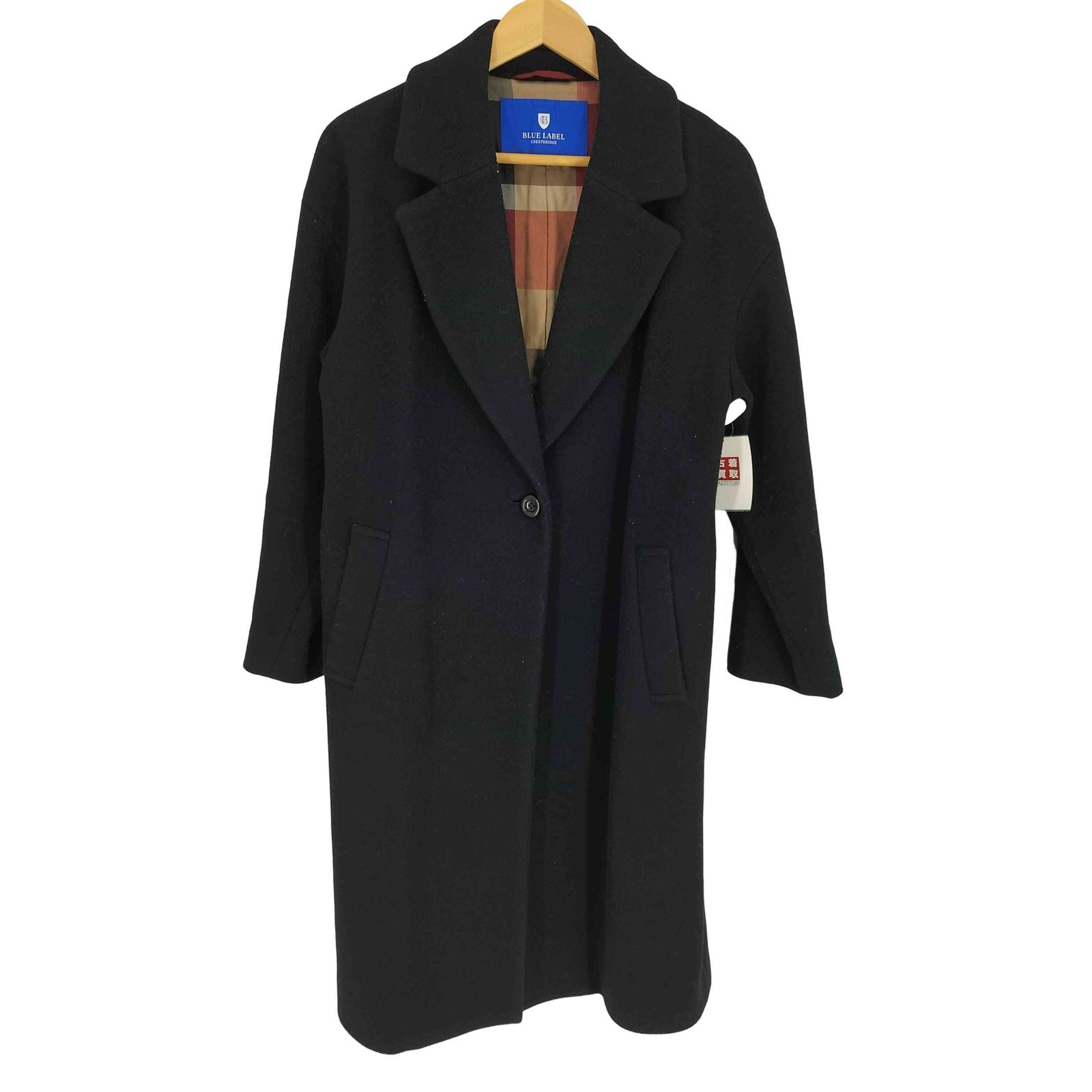 未使用 タグ付き BLUE LABEL CRESTBRIDGE ピーコート 36 BLUE LABEL CRESTBRIDGE - 【新品】ブルーレーベル コート 黒36