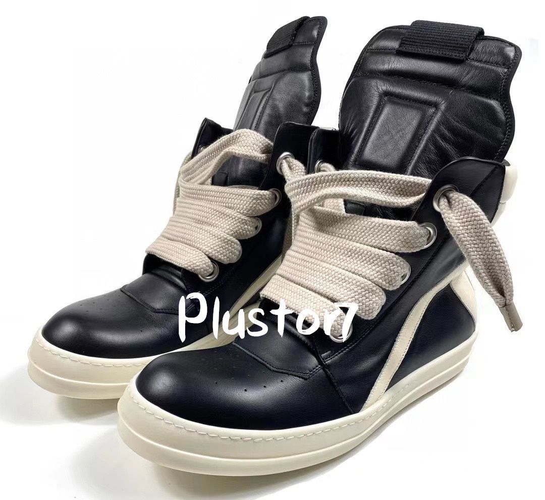 極美品 RICK OWENS GEOBASKET SNEAKER Black & Milk リック・オウエンス ジオバスケット スニーカー - メルカリ