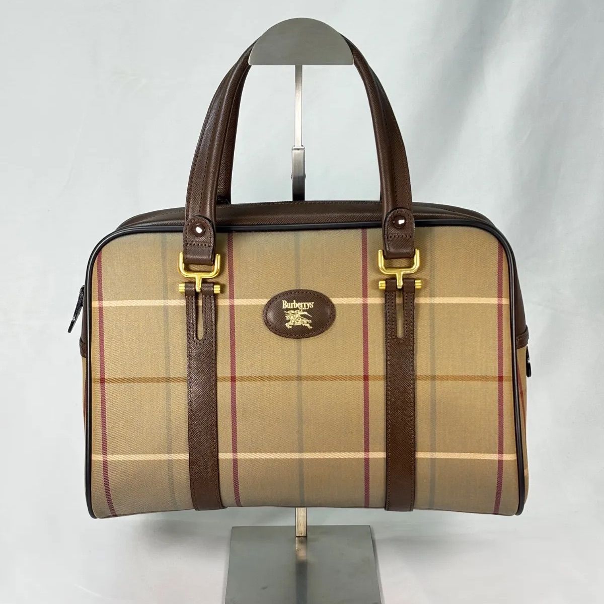 Burberry バーバリー ミニボストンバッグ ブラウン ノバチェック