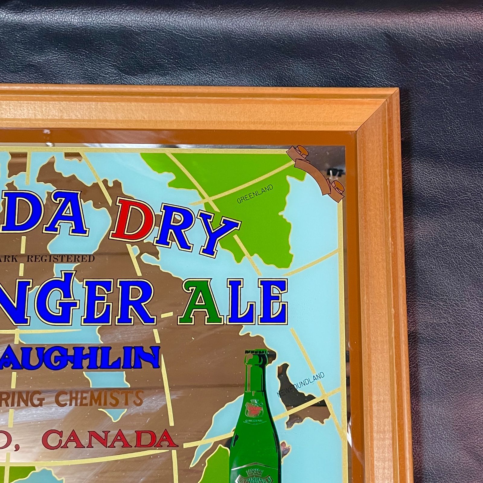 ✩ パブミラー　 壁掛け　 カナダドライ　アンティーク 　コレクション カナダドライ CNADA DRY PALE GINGER ALE パブミラー 壁掛け