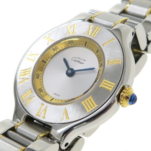 カルティエ マスト21SM 28mm W10073R6 レディース 腕時計【Aランク  