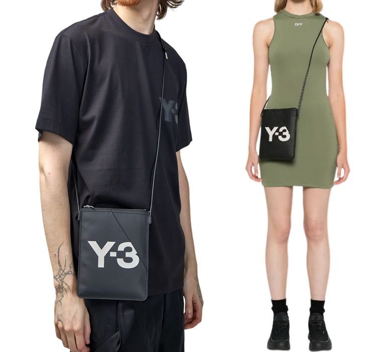 Y-3 ワイスリー カーフレザークロスボディバッグ Y-3 CROSS BODY コンパクト YOHJI YAMAMOTO adidas 山本耀司 ショルダーバッグ 通勤通学 ユニセックス 男女兼用 レディースバッグ メンズバッグ カバン かばん 鞄