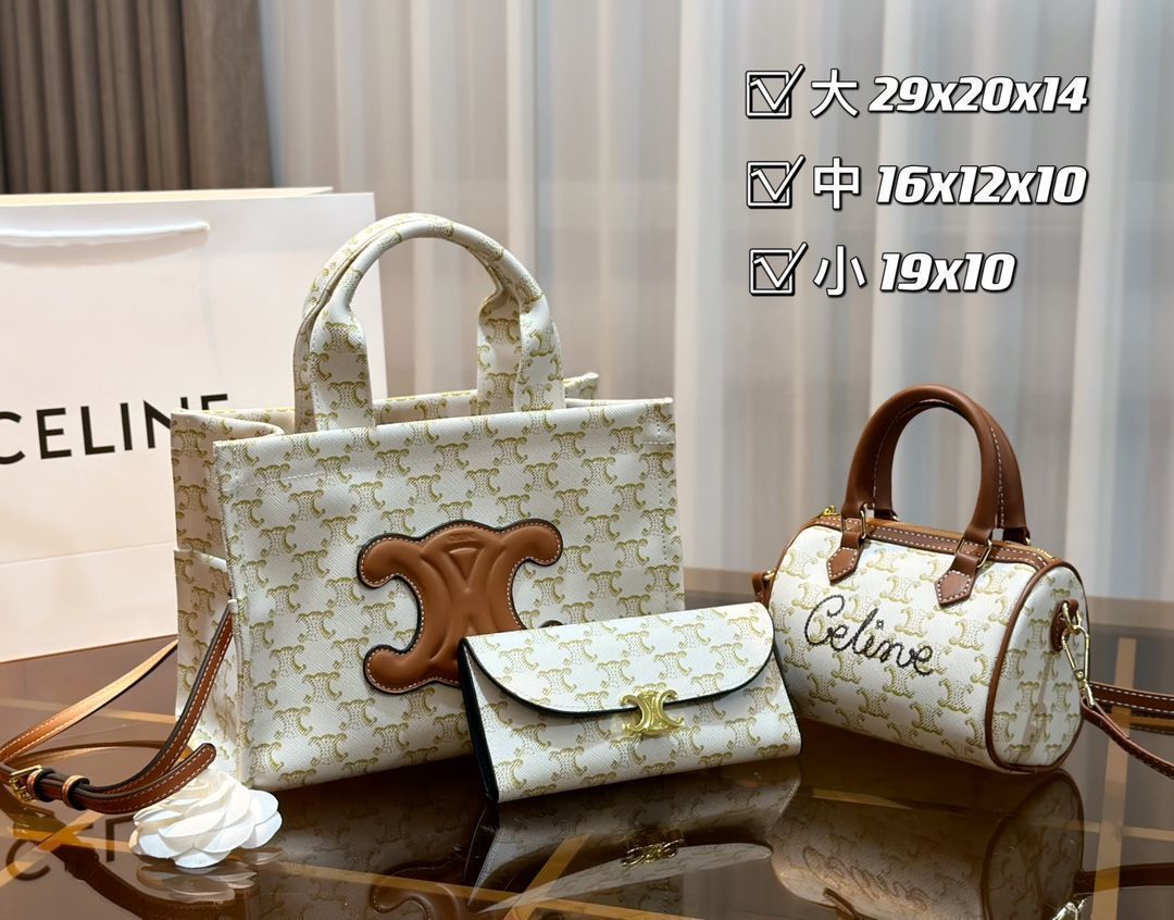 Celine セリーヌ ショルダーバッグ ハンドバッグ 財布 3点セット 大人気 Celine セリーヌ ショルダーバッグ ハンドバッグ 財布 3
