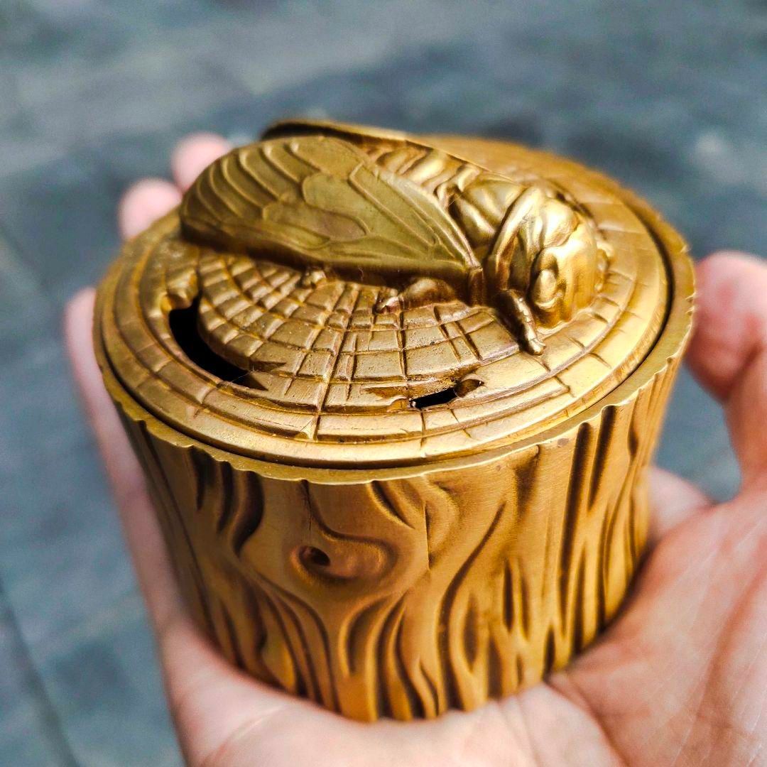铜蟬香炉 香道具 装飾品 工芸品 美術品 置物 - メルカリ