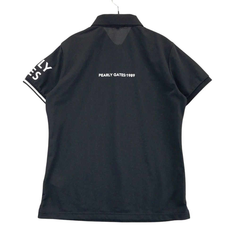 サイズ 2 PEARLY GATES パーリーゲイツ モデル 半袖ポロシャツ ブラック系 240101486579 ゴルフウェア レディース ストスト