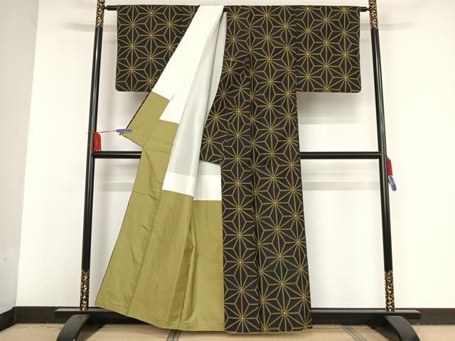 平和屋着物●本場村山大島紬　麻の葉文様　正絹　逸品　AAAV9093np 平和屋着物○本場村山大島紬 麻の葉文様 正絹 逸品 AAAV9093np - メルカリ