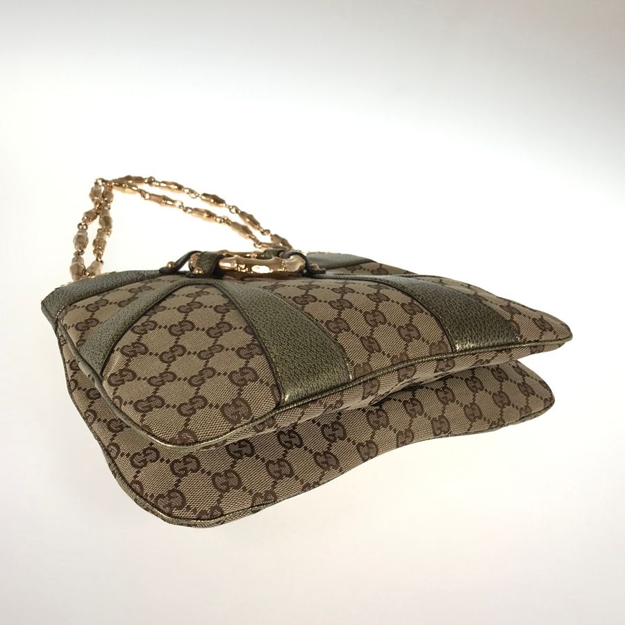 グッチ GUCCI バンブー GGキャンバス 135962 キャンバス ハンドバッグ