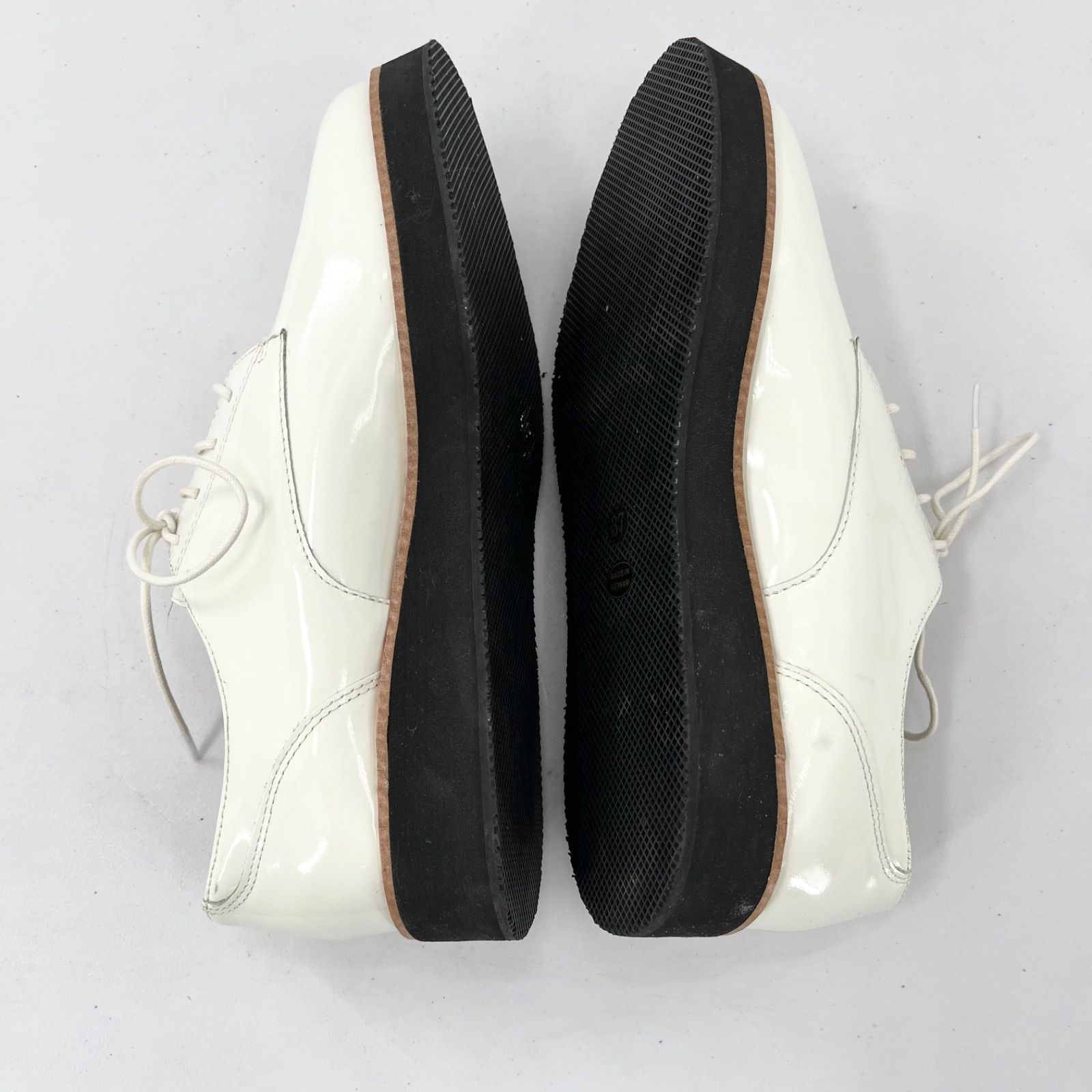 nouer ヌエール レースアップシューズ ホワイト 白 レディース 23.5cm ローヒール 革靴 WWW_NOITHATQUANGTHANH_NET