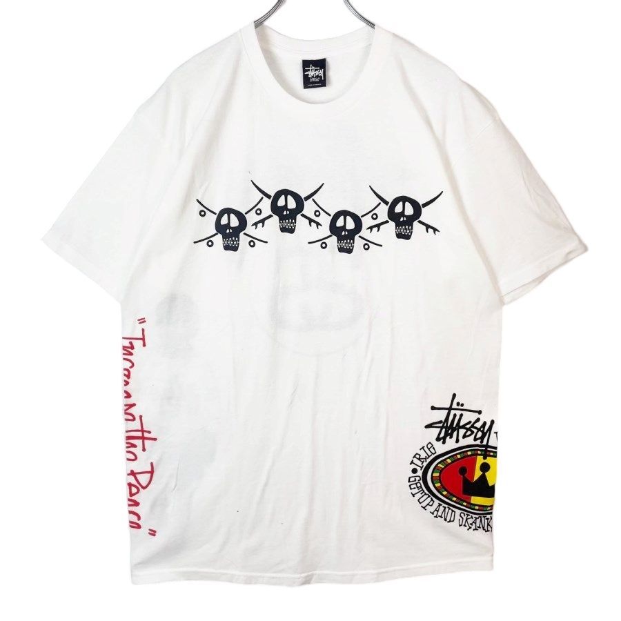 メキシコ製STÜSSY オールドステューシー 両面プリント ロンT ネイビー L メキシコ製STÜSSY オールドステューシー 両面プリント ロンT