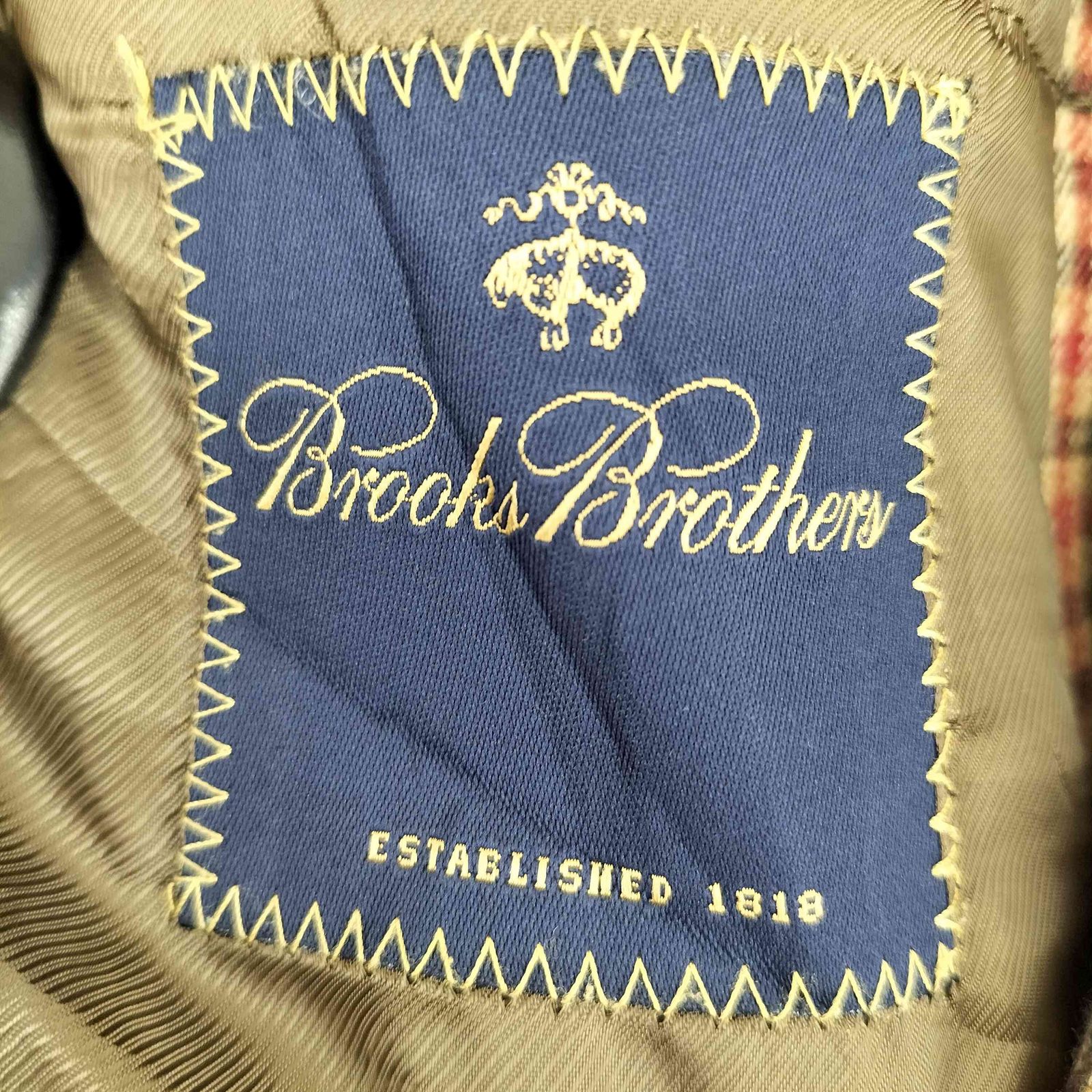 ブルックスブラザーズ BROOKS BROTHERS イタリア製 カシミヤ混 ガンクラブチェック 3Bテーラードジャケット メンズ  36