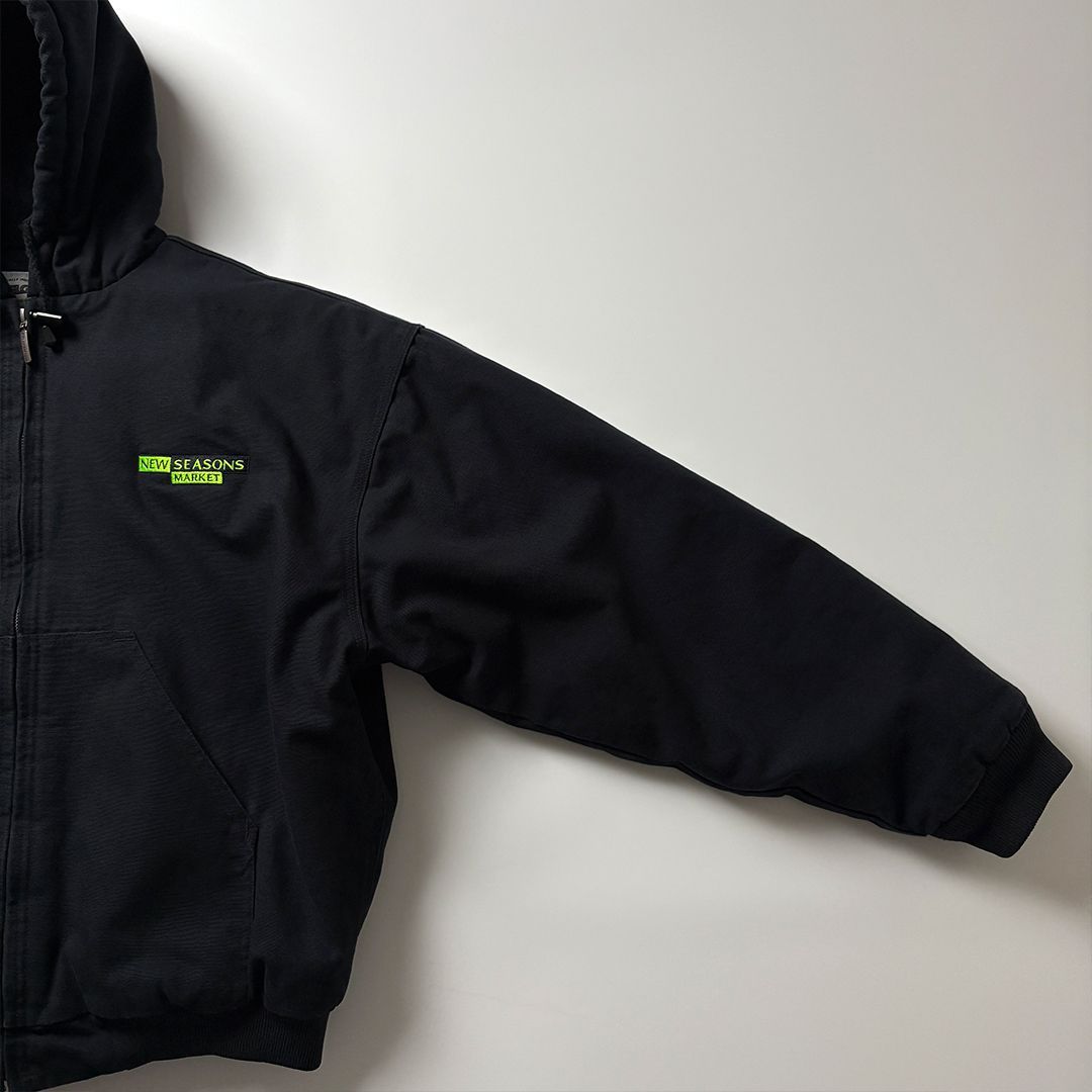 アクティブジャケット L ブラック アクティブパーカー 企業ロゴ 刺繍 ダック地 CornerStone】企業ロゴ刺繍 ダック地 アクティブジャケット S048