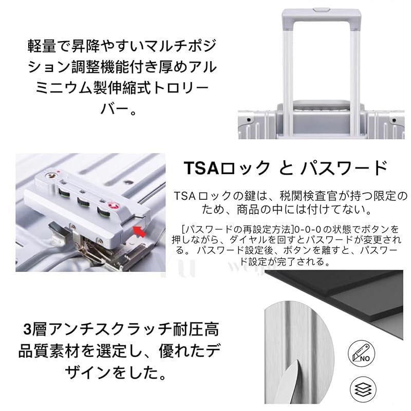 Yuweijie スーツケース アルミフレーム キャリー ケース機内持ち込み 預け入れスーツケース 大型トロリーケース 軽量キャリーバッグ 静音ダブルキャスター 耐衝撃 旅行 ビジネス 出張 tsaロック付 保護カバー付き SSサイズ 1泊2日 ローズ 0 DECORATOM_COM_BR