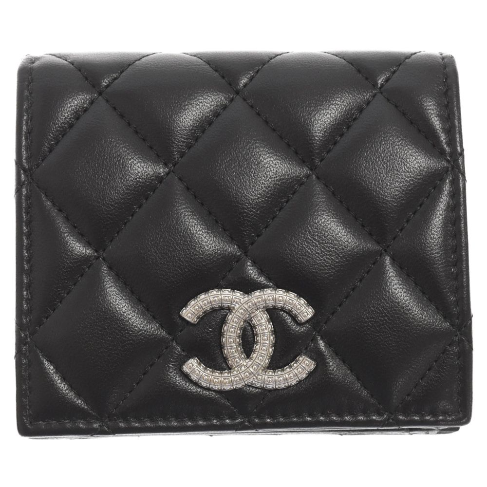 CHANEL (シャネル) ミニ ウォレット マトラッセ 二つ折り コンパクト 