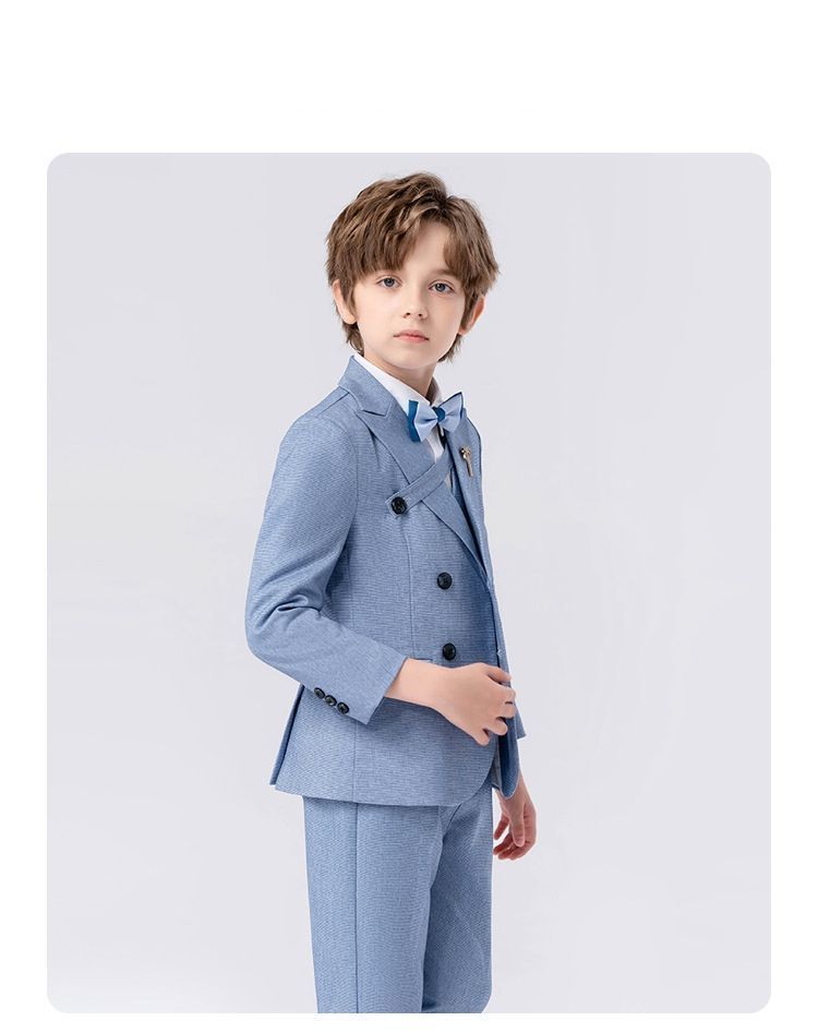 160 男の子フォーマルスーツ5点セット キッズ 子供服 七五三 ネイビー