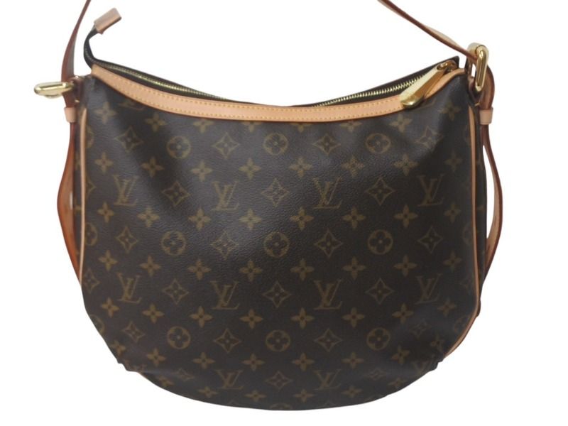 極美品 LOUIS VUITTON ルイヴィトン ショルダーバッグ M40075 トゥラムGM モノグラム ブラウン ゴールド金具 中古 4c068313