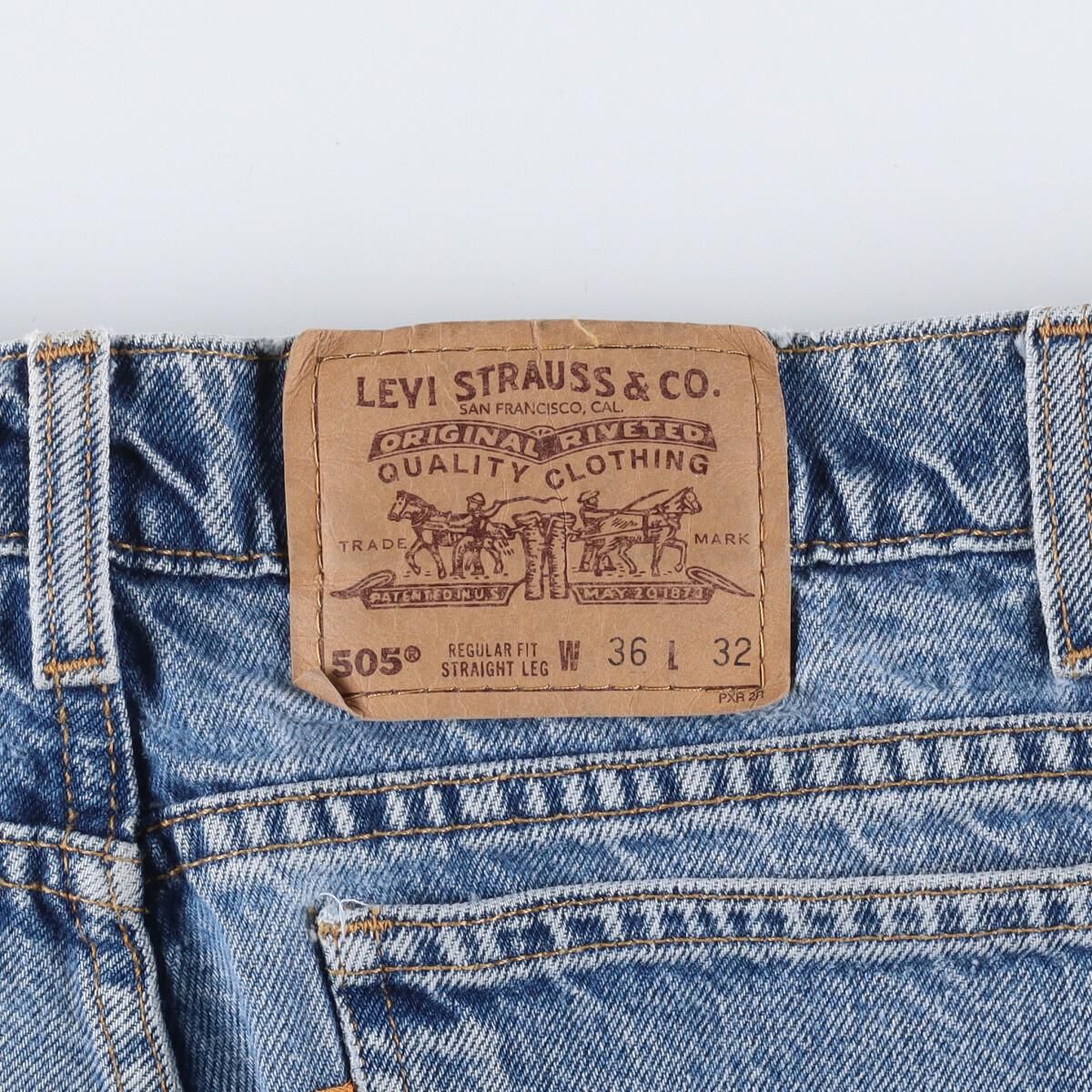 古着 90年代 リーバイス Levi's 505 REGULAR FIT STRAIGHT LEG