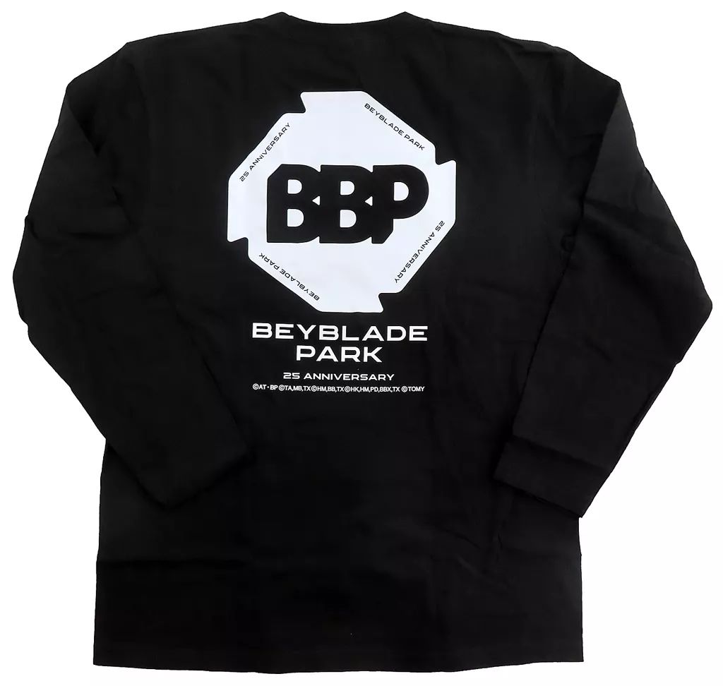 ベイブレードパークBEYBLADE ロングスリーブ Tシャツ　黒　Lサイズ ベイブレードパークBEYBLADE ロングスリーブ Tシャツ 黒 Lサイズ