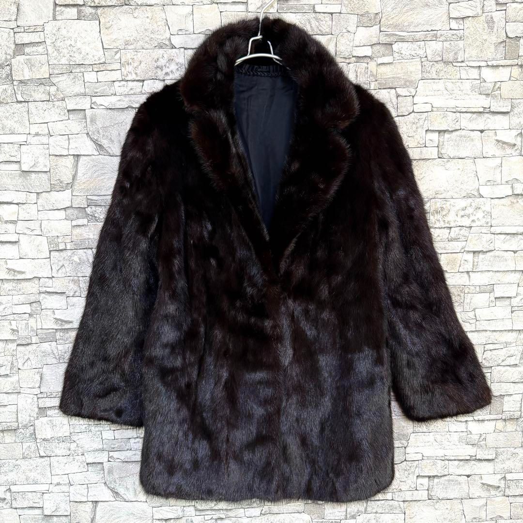 mink fur ミンク リアルファー 毛皮 ミドルコート 毛皮コート