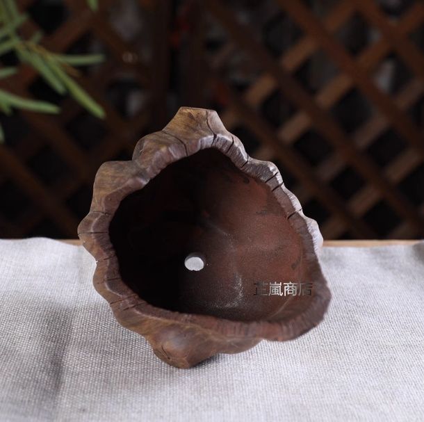 造園資材 紫砂手作り植木鉢緑植物盆栽多肉苔景観