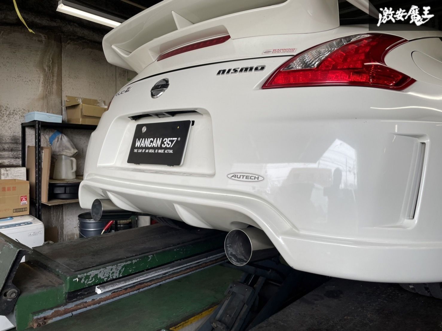 Z.S.S. HZ34 Z34 370Z フェアレディZ Z.S.S. Attack-ST ストレート マフラー 左右出し 直管 オールステン 競技用 サイレンサー付 BRIGHTFACE_UK