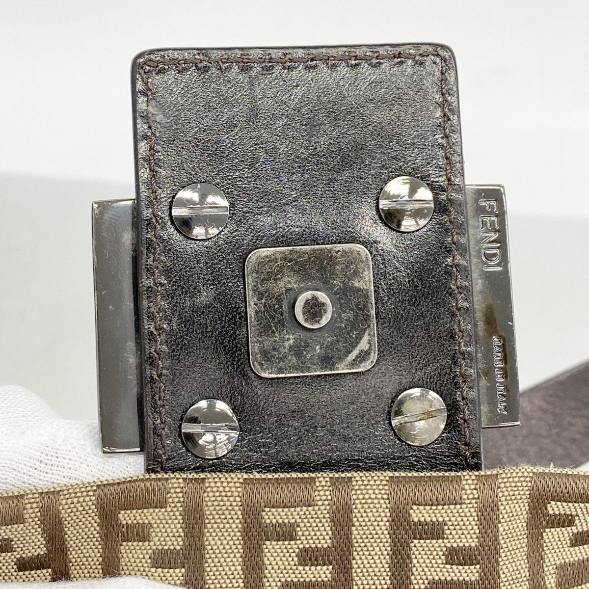 極美品☆　フェンディ　金具シール付き　マンマバケット　ズッキーノ　ハンドバッグ FENDI - 【5ha0294-h】フェンディ ハンドバッグ ズッキーノ