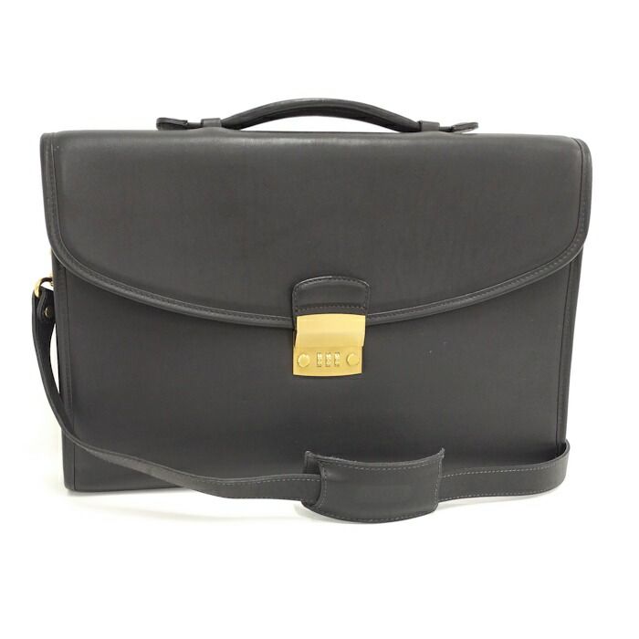 COACH ビジネスバッグ ヴィンテージ レザー ブラック 5358