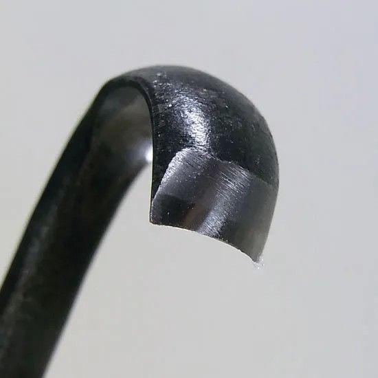 盆栽道具 神 舎利作り彫刻刀 玉刃型 No.87M 植木 庭木 兼進作