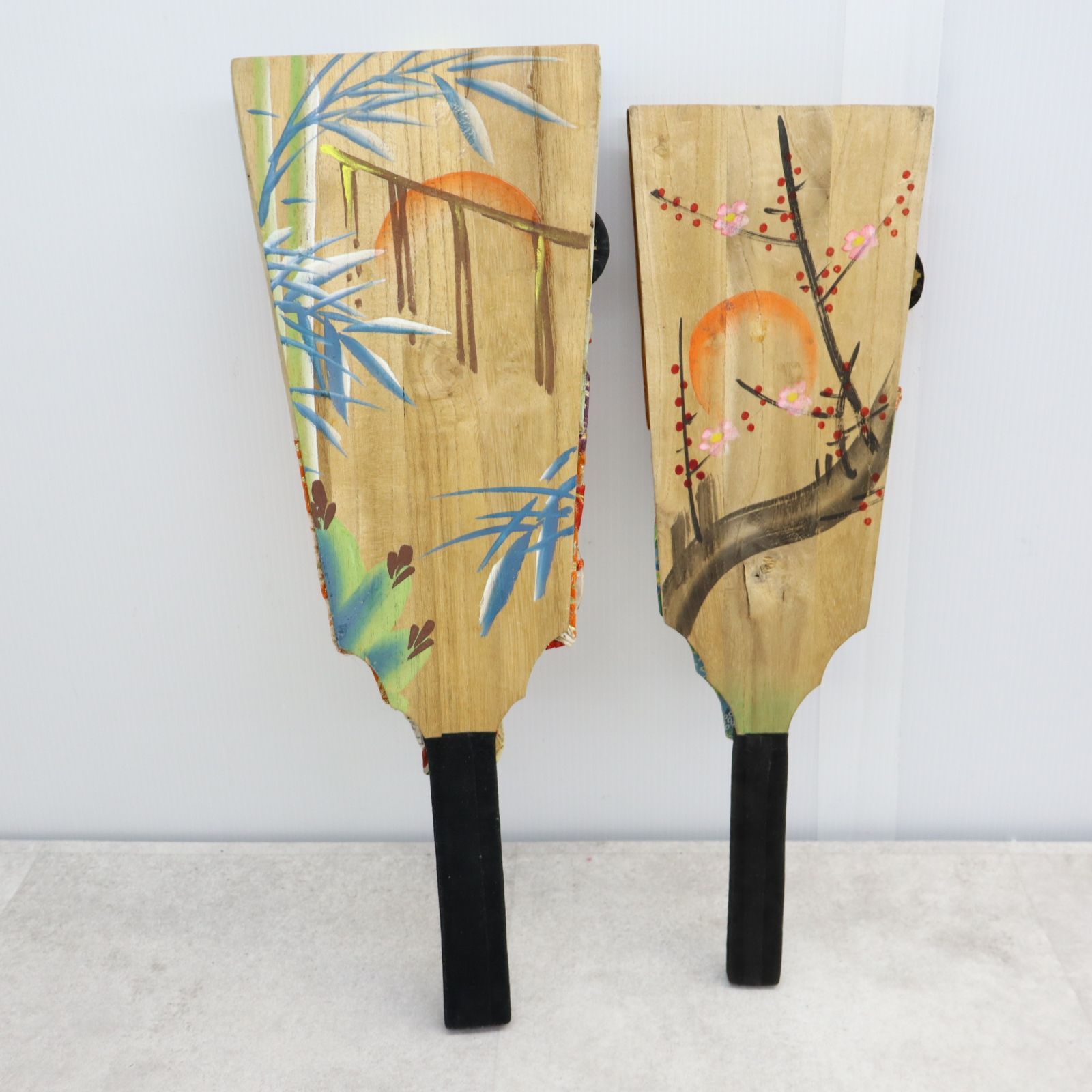 ◇当時物！4枚まとめ ｜羽子板 着物 女性 女の子の節句｜ 年中行事