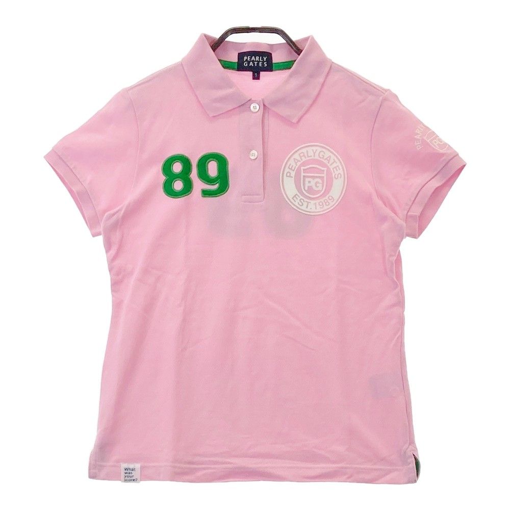サイズ：1 PEARLY GATES パーリーゲイツ 半袖ポロシャツ ピンク系