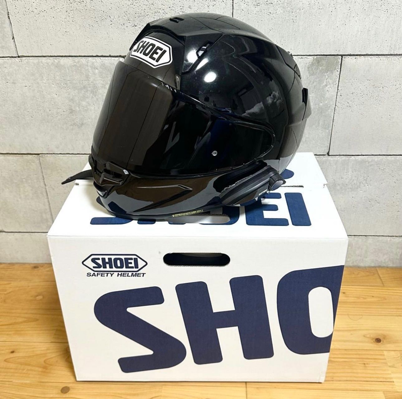 インカム付き SHOEI X-Fifteen XLサイズ DAYTONA製 箱＆付属品付き 傷あり