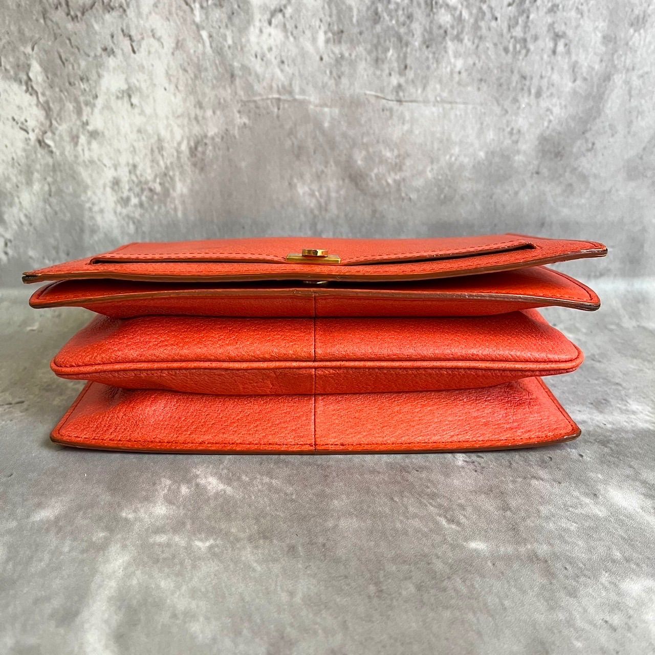 VALENTINO ヴァレンティノ バッグ オレンジ ロックスタッズ｜ハンドバッグ 