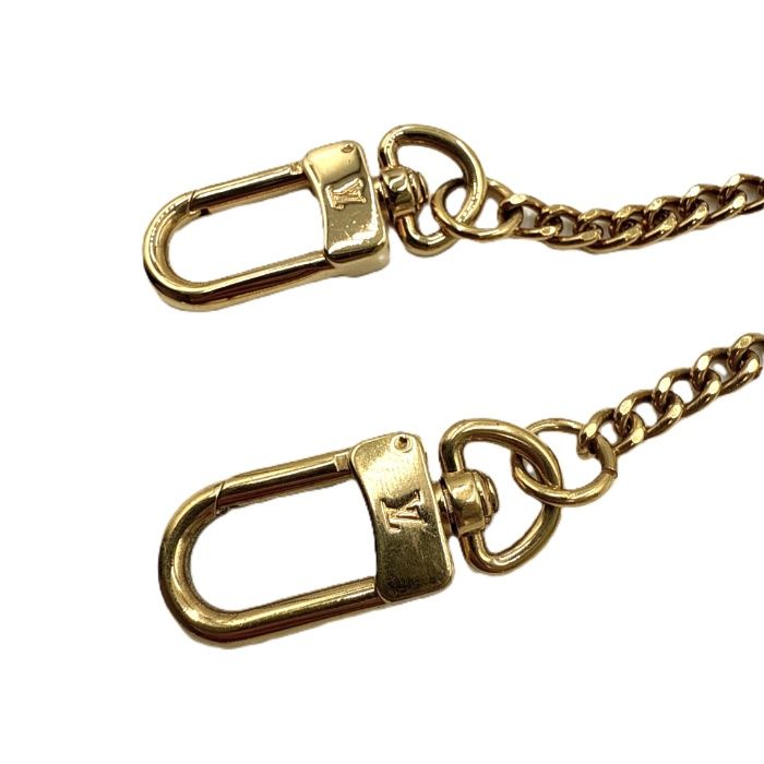 ルイヴィトン LOUIS VUITTON ウォレットチェーン 財布用 ロゴ ゴールド