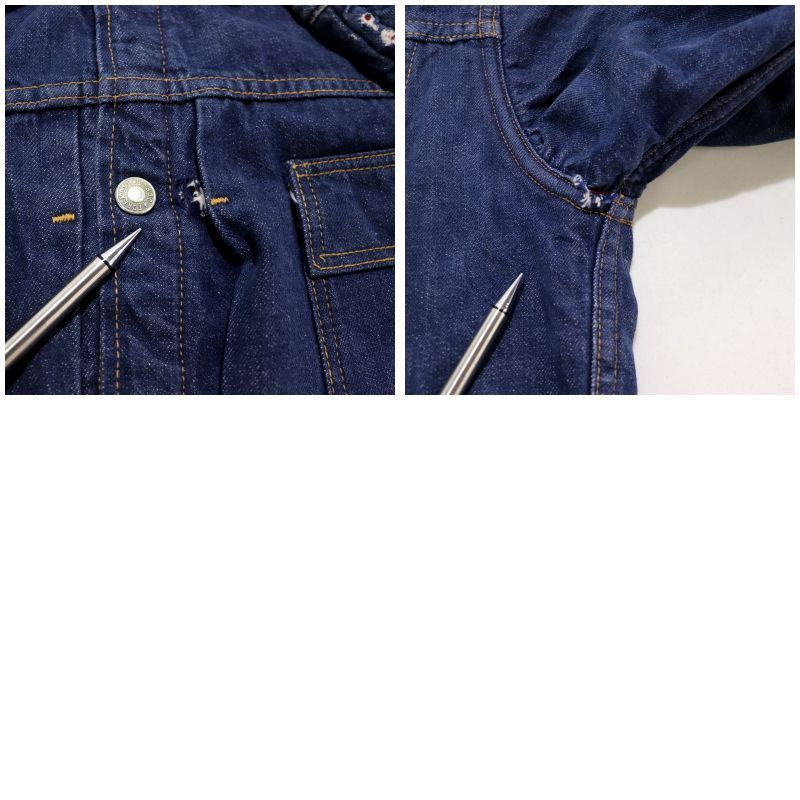 60s vintage FOREMOST 裏地付き バッドダイ デニムジャケット メンズ