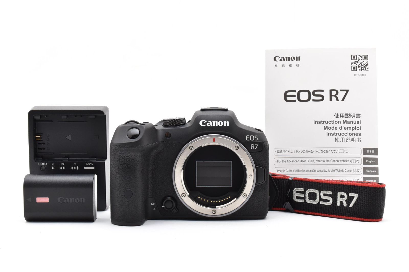 Canon EOS R7 ミラーレスカメラ 本体とバッテリーチャージャー Canon EOS R7 ミラーレスカメラ 本体とバッテリーチャージャー