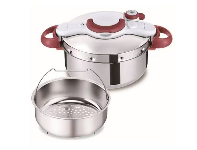 ティファール T-fal クリプソ ミニット イージー 4.5L IH ガス両用 2～4人用サイズ 簡単開閉 ルビーレッド