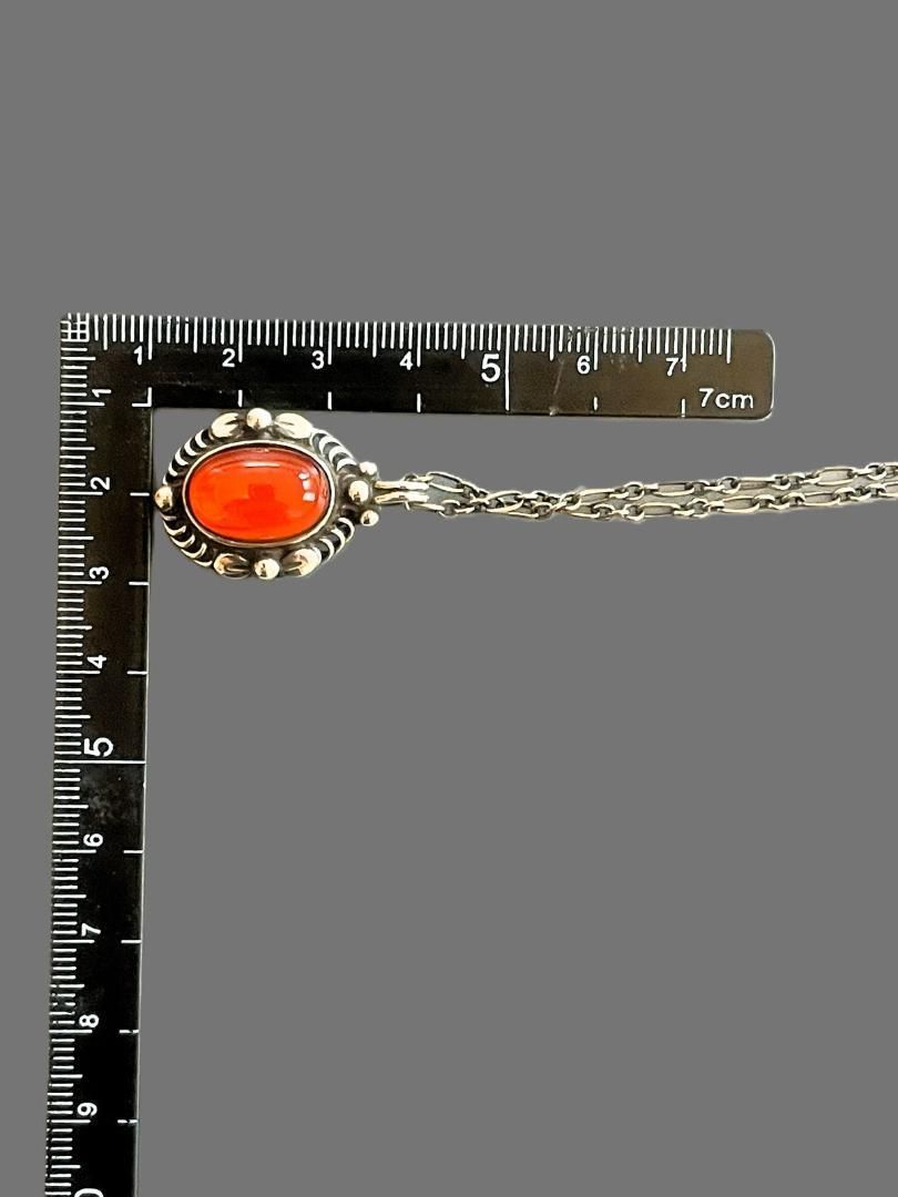 ジョージジェンセン 1995年 アンバー・琥珀 イヤーペンダント